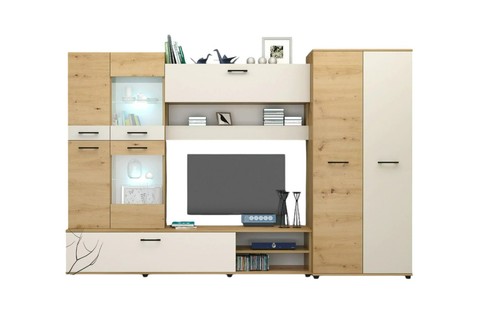 Parete attrezzata con led - attrezzata,