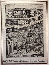 PALAZZO BORGHESE XVII SECOLO PANVINIO NARDINI DONATI ROMA ROME 1600 VEDUTA