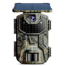 Fototrappola Solare 4K 30fps 48MP Fototrappola Infrarossi Invisibili con LED