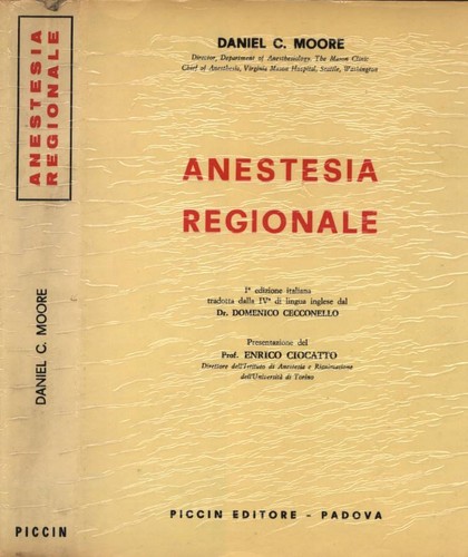 Anestesia regionale daniel - regionale., .