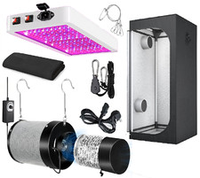 Kit Tenda da Coltivazione Completo 60 80 100 cm Interno Portatile Camera Mylar Hydro Grow Box