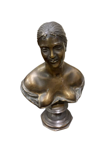 Antico bronzetto busto