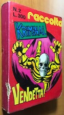 Kriminal Raccolta 2 lire 300 editoriale corno 1973 no Satanik 