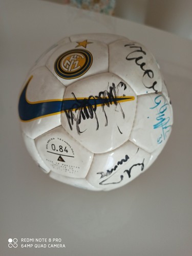 Nike football ball autografata - football,