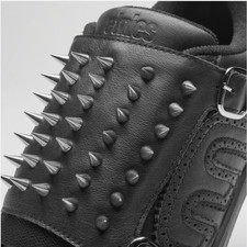 Scarpe da skate ETNIES cablate Kingpin Spikes sneakers fibbie punk taglia 8/9,5 NUOVE