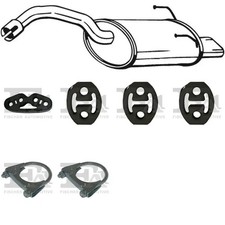 Silenziatore terminale BOSAL per FIAT 500 Hatchback, Cabrio 1.2, 55 KW 1.2, 70