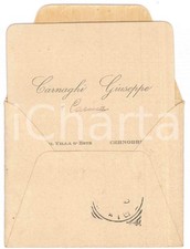 1911 CERNOBBIO Grand Hotel VILLA D'ESTE - Giuseppe CARNAGHI chef *Biglietto