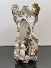 Vaso Scultura Ceramica Germany 1890