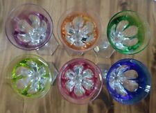 MOSER - CRISTALLO CECOSLOVACCHIA - SET 6 CALICI  VINTAGE ANNI 70' - BELLISSIMI!