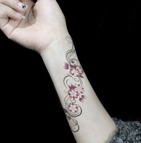 Tatuaggio temporaneo fiori - temporaneo,