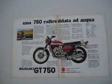 advertising Pubblicità 1972 MOTO SUZUKI GT  750