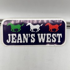 Adesivo vintage anni ’80 JEAN’S WEST con cavalli colorati