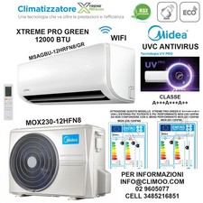 CONDIZIONATORE INVERTER MIDEA 12000 XTREME PRO GREEN WIFI A+++A+++A++ ANTIVIRUS