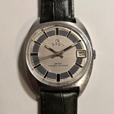 Orologio Breil Ok Okay 42009 pre Manta Vintage Manuale 34mm PUW 462 Funziona
