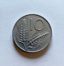 DIECI LIRE 10 SPIGHE ARATRO 1955 REPUBBLICA ITALIANA ORIGINALE  AG24