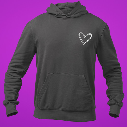 Merch felpa unisex cuore - af,