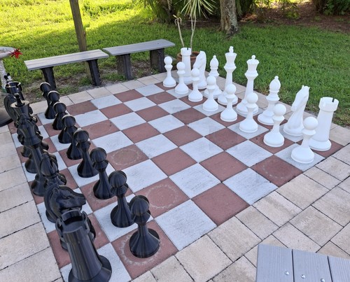 Giant inch chess set - giant,