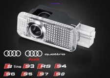 ✅KIT 2 PROIETTORI AUDI LOGO LUCI  LED PORTE SOTTOPORTA PER  Audi A - Q Sline/RS