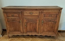 CREDENZA ANTICA ORIGINALE PROVENZALE RESTAURATA BUFFETT FRANCESE CON INTAGLIO