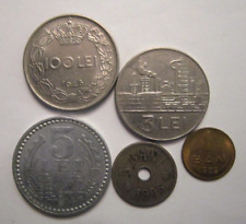 Romania lotto di 5 monete dai primi del novecento a oggi Mihai I Lei Bani