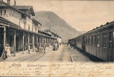 Svizzera Airolo Gotthard Express interno stazione Treno F. piccolo  spedita