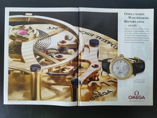 OMEGADE VILLE CO-AXIAL Pubblicità 2002 OROLOGIO  2 Pagine originali