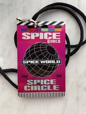 RARO! Spice Girls SPICEWORLD TOUR 2019 / PASS CERCHIO DELLE SPEZIE.