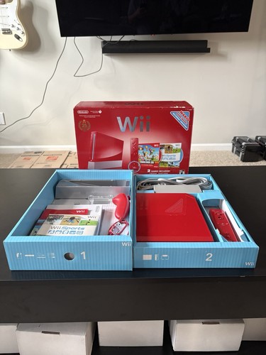 Console nintendo wii red - console,