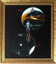 LOREDANA SIMEONI OLIO SU TELA 60X70 METAFISICA - SURREALISMO