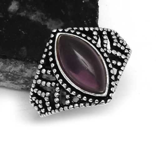 Anello ametista etnico fatto - , a
