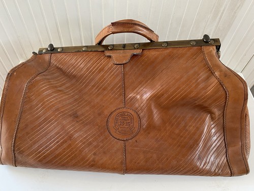 Borsa valigia pelle vintage - borsa, in