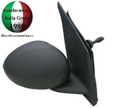 SPECCHIO SPECCHIETTO RETROVISORE DESTRO MECCANICO NERO PER C1- 107 - AYGO 05>14