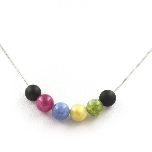 Collana perle tormalina - perle,