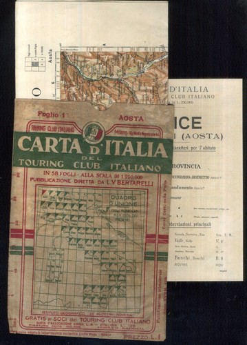 Aosta foglio carta - aosta,