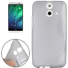 Custodia TPU Protettiva Per HTC ONE E8 Grigia