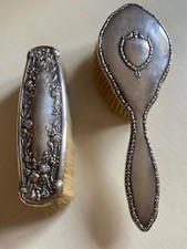 2 spazzole inglesi in argento 800 dei primi del 900