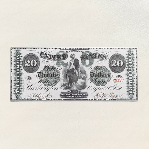 Banconota dollaro 1865 usa - 1,