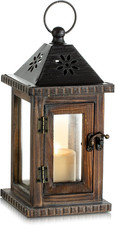 Lanterna Legno Porta Candele -