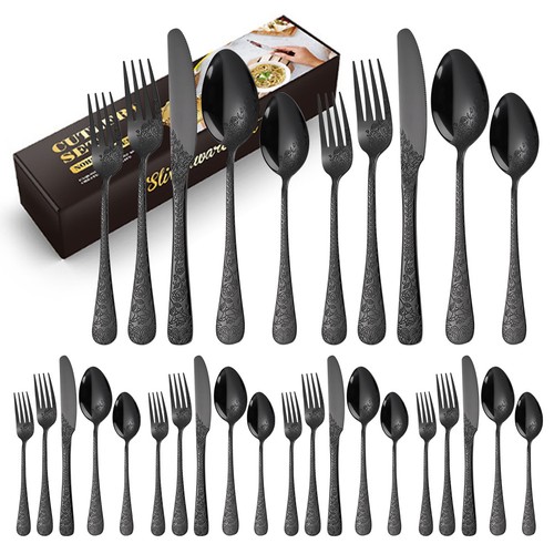 Set posate 30pz acciaio - posate,