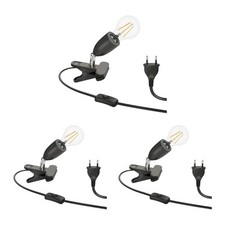 3x lampada a morsetto LIK