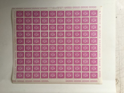 Segnatasse lire 20 filigrana - -,