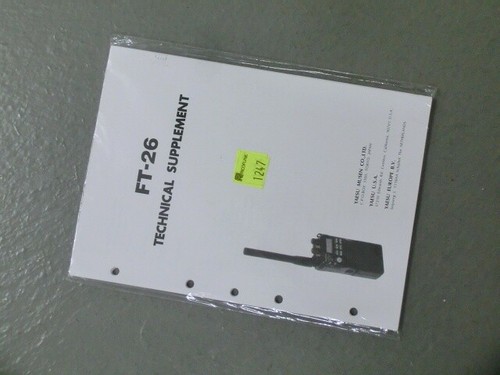 Yaesu technical supplement - supplement, /