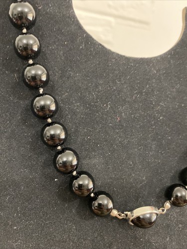 Collana perle nere - collana, vintage