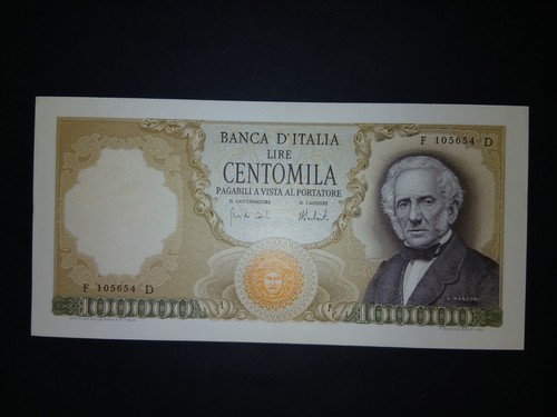 100000 lire manzoni 1974 - manzoni, 06.02.1974
