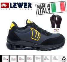 Scarpa antinfortunistica uomo da lavoro bassa LEWER CELL S3S FO SR Flex in pelle