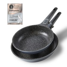 Stoneline Imagination PLUS Set di Padelle, 2 Pezzi, con Manico Rimovibile