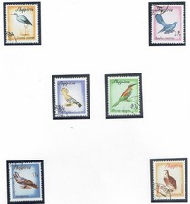 ALBANIA 1965 FAUNA ANIMALE UCCELLI MIGRATORI 6 Val. Cat.U.973-978