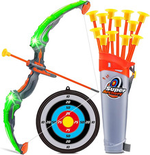 Arco E Frecce per Bambini, Tiro Con L'Arco Archery Set Con Bersaglio & 12 Frecce