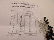 OC71 OC75 Serie Mullard