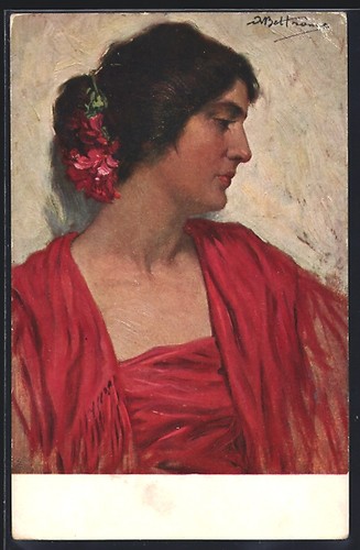 Cartolina artistica achille - cartolina,